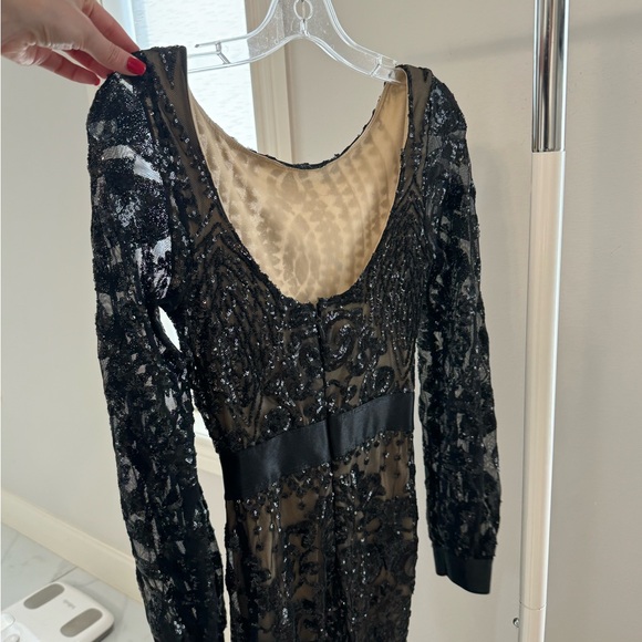 Black Sequin Gown - Picture 3 of 6